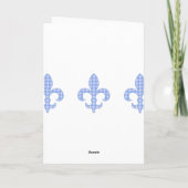 Wenskaart van de Gingang van DE lis het Blue van Kaart (Achterkant)