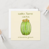 Wenskaart van de gouden barrel kaart (Voorkant / Achterkant in situ)