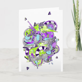 Wenskaart van de haaienjacht kaart