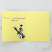 Wenskaart van de halve dag: neef Vrouw Kaart (Binnen)