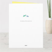 Wenskaart van de halve dag: neef Vrouw Kaart (Achterkant)