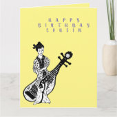 Wenskaart van de halve dag: neef Vrouw Kaart (Voorkant)