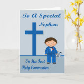 Wenskaart van de Heilige Communie van gelukwensen Kaart (Gele Bloem)