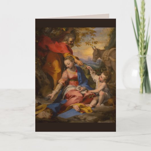 wenskaart van de heilige familie kaart (Voorkant)