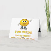 Wenskaart van de Heilige Koe Kaart (Achterkant)