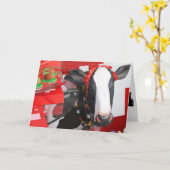 Wenskaart van de Heilige Koe Kaart (Gele Bloem)