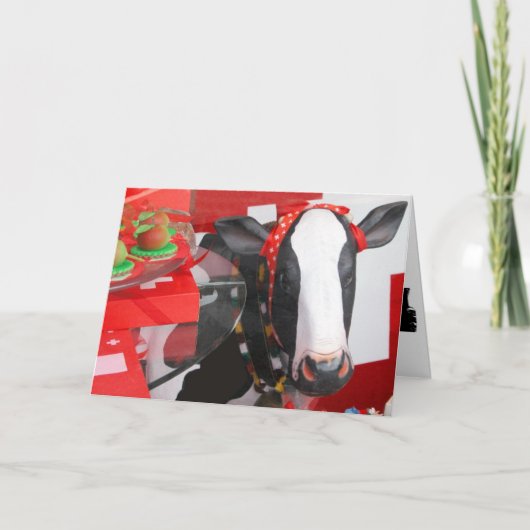 Wenskaart van de Heilige Koe Kaart (Voorkant)