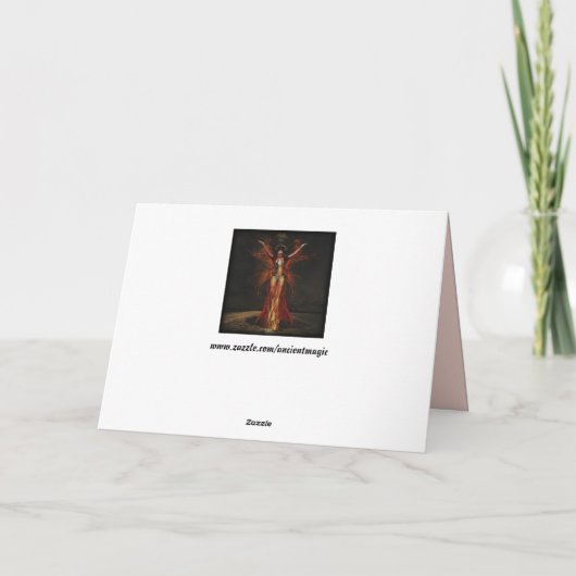 wenskaart van de heks kaart (Achterkant)