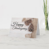 Wenskaart van de herfst van de pennenkegel kaart (Voorkant)