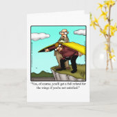 Wenskaart van de Humor van de pensionering "Specti Kaart (Gele Bloem)