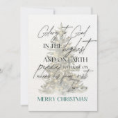 Wenskaart van de Kerstboodschap Lukas 2:14 Feestdagenkaart (Voorkant)