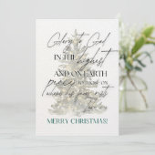 Wenskaart van de Kerstboodschap Lukas 2:14 Feestdagenkaart (Staand voorkant)