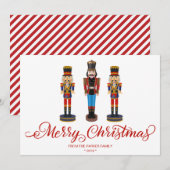 Wenskaart van de kerstfeestdag van Nutcracker (Voorkant / Achterkant)
