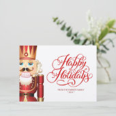 Wenskaart van de kerstfeestdag van Nutcracker (Staand voorkant)