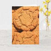 Wenskaart van de Koekjes van de gember het Kaart (Gele Bloem)