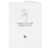 Wenskaart van de kraag en de slak (Achterkant)