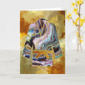 Wenskaart van de krijgskunst - Karate Judo Keikogi Kaart (Gele Bloem)