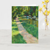 Wenskaart van de Kunst van Brecon & van het Kanaal Kaart (Gele Bloem)