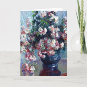Wenskaart van de Kunst van de Chrysanten van Monet Kaart