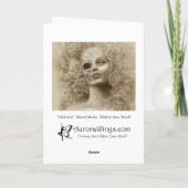 Wenskaart van de Kunst van de Fantasie van de Kaart (Achterkant)