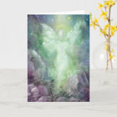 Wenskaart van de Kunst "van de Reis van de engel" Kaart (Gele Bloem)