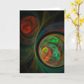 Wenskaart van de Kunst van de wedergeboorte het Kaart (Gele Bloem)