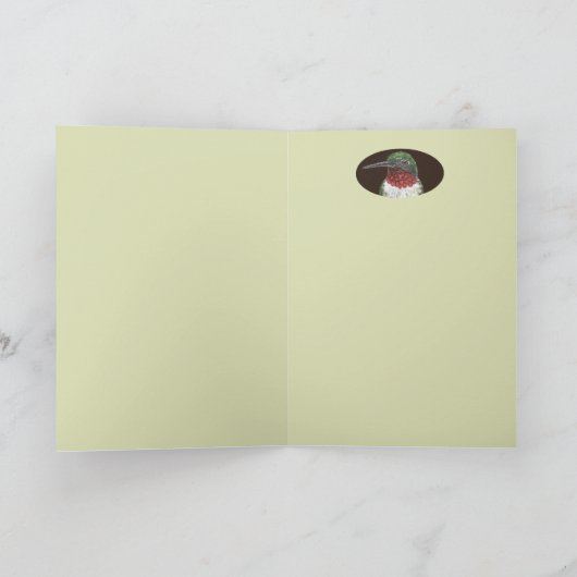 Wenskaart van de langharede kaart (Binnen)