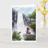 Wenskaart van de Liefde van de god Unquenchable Kaart (Gele Bloem)