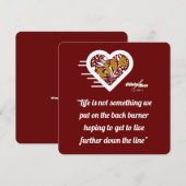 Wenskaart van de Life Quote van Poet Adiela Akoo (Voorkant / Achterkant)