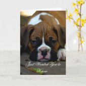 wenskaart van de marionet kaart (Gele Bloem)