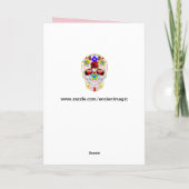 wenskaart van de mexicaanse schedel kaart (Achterkant)