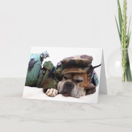 Wenskaart van de Militaire Bokser Kaart (Voorkant)