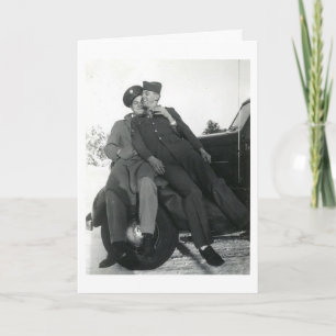 Wenskaart van de Militairen van de Homoseksuelen Kaart