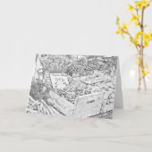 Wenskaart van de Pagina van de Markt van de Kaart (Gele Bloem)