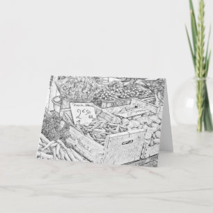 Wenskaart van de Pagina van de Markt van de Kaart