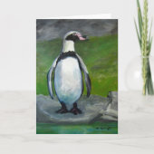 Wenskaart van de pinguïn kaart (Voorkant)