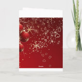 Wenskaart van de poinsettia het Spaanse Kerstmis Feestdagen Kaart (Achterkant)