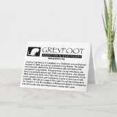 Wenskaart van de Redding van de Kat van Greyfoot Kaart (Achterkant)