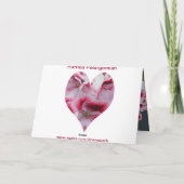 Wenskaart van de ruches van de pelargonium kaart (Achterkant)