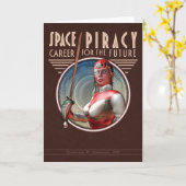 Wenskaart van de ruimtepiraterij kaart (Gele Bloem)