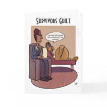 Wenskaart van de schuld van de overlevende