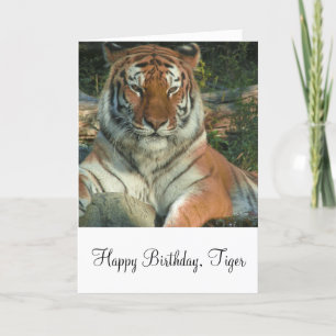 Wenskaart van de Siberische tijger Kaart