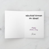 Wenskaart van de Snacks van de Hond van de Slaap Kaart (Binnen)