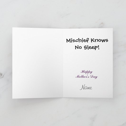 Wenskaart van de Snacks van de Hond van de Slaap Kaart (Binnen)