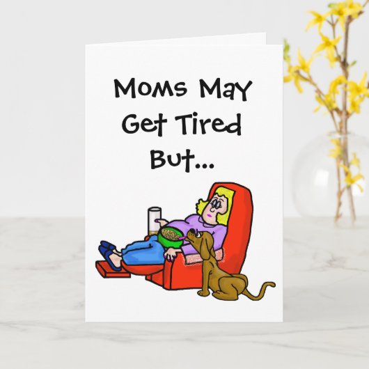 Wenskaart van de Snacks van de Hond van de Slaap Kaart (Gele Bloem)