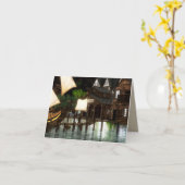 wenskaart van de spookpiratenbrande kaart (Gele Bloem)