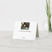 wenskaart van de spookpiratenbrande kaart (Achterkant)