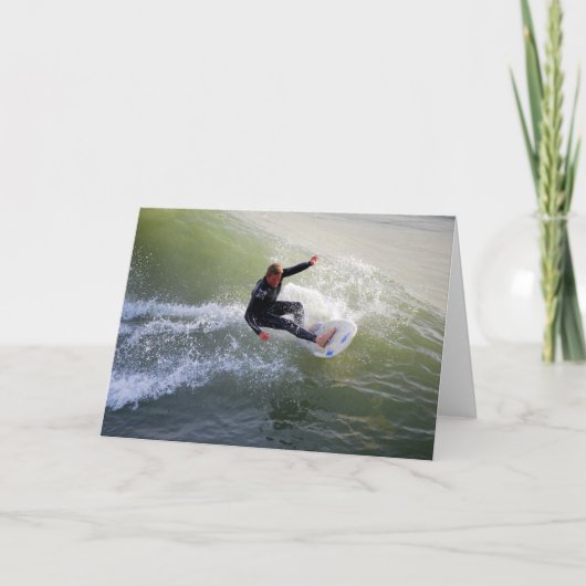 Wenskaart van de surfer van Californië Kaart (Voorkant)