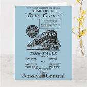 Wenskaart van de Trein van de Komeet van New Kaart (Gele Bloem)