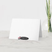 Wenskaart van de trojka kaart (Achterkant)